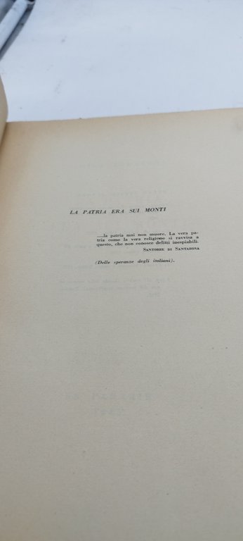 la patria era sui monti