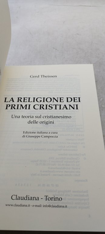 la religione dei primi cristiani claudiana