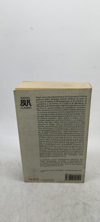 la scienza nuova giambattista vico i classici della bur