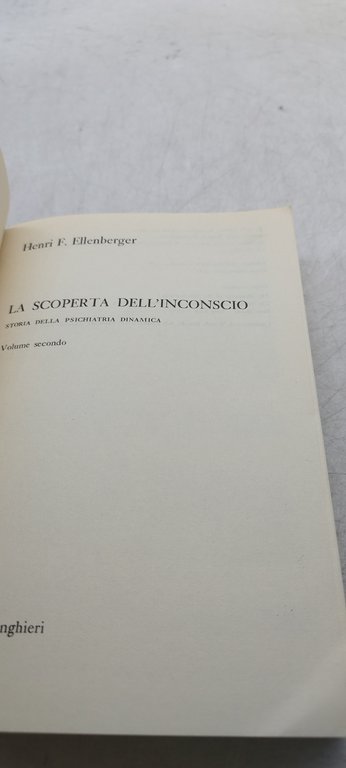 la scoperta dell'inconscio boringhieri