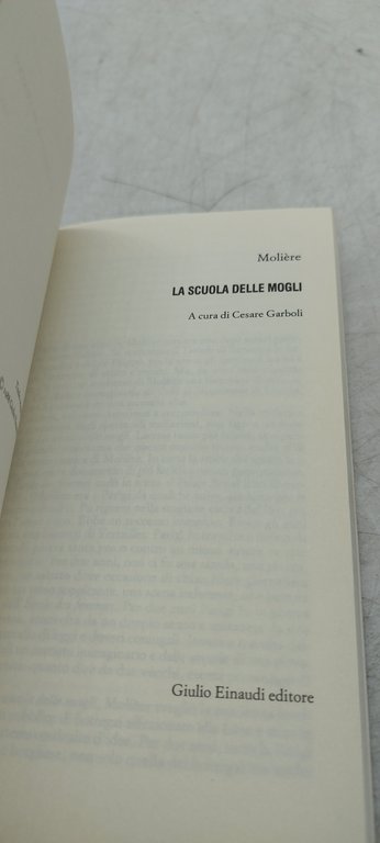 la scuola delle mogli molière einaudi