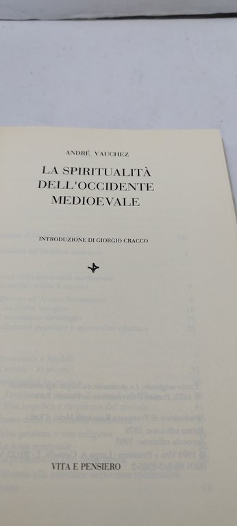 la spiritualità dell'occidente medioevale