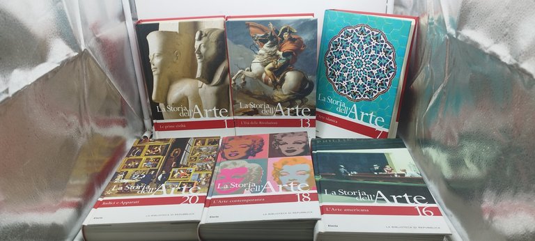 la storia dell'arte 20 volumi electa la biblioteca di repubblica