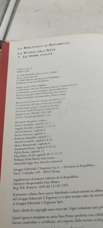 la storia dell'arte 20 volumi electa la biblioteca di repubblica