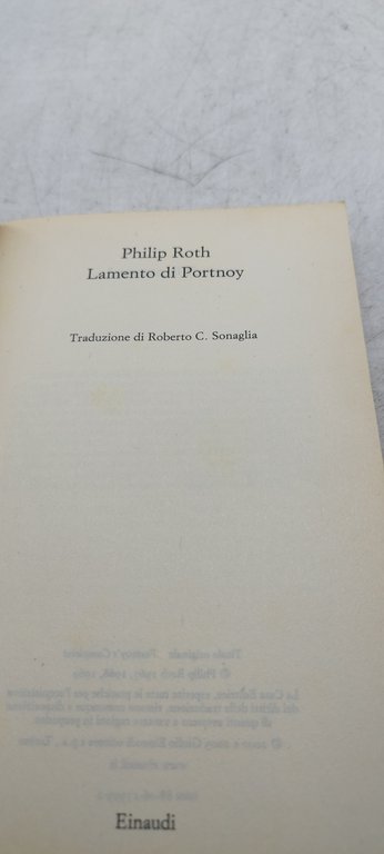 lamento di portnoy philip roth