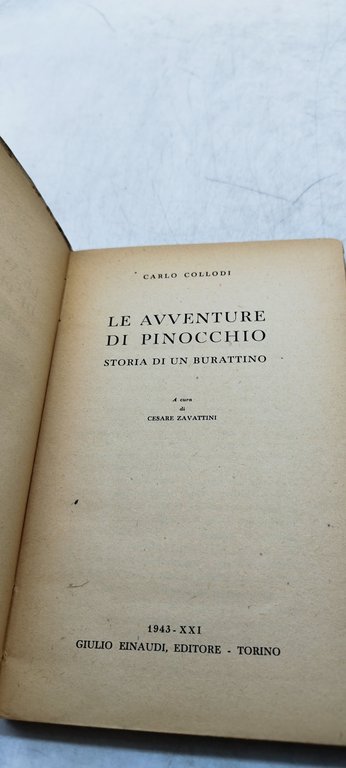 le avventure di pinocchio
