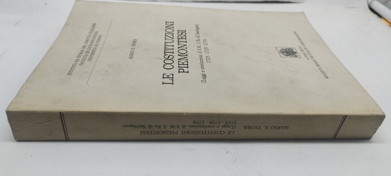 le costituzioni piemontesi mario e viora