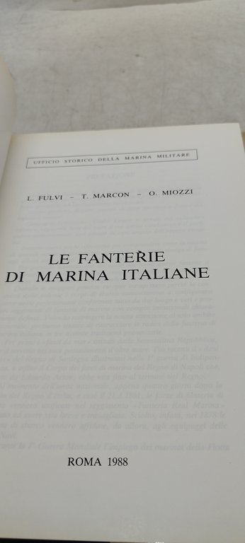 le fanterie di marina italiane