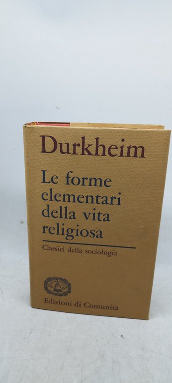 le forme elementari della vita religiosa