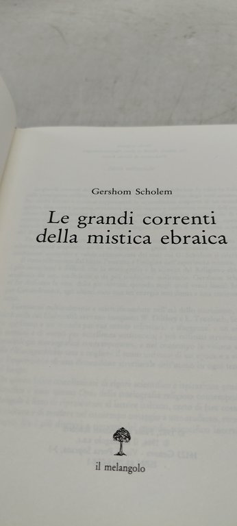 le grandi correnti della mistica ebraica