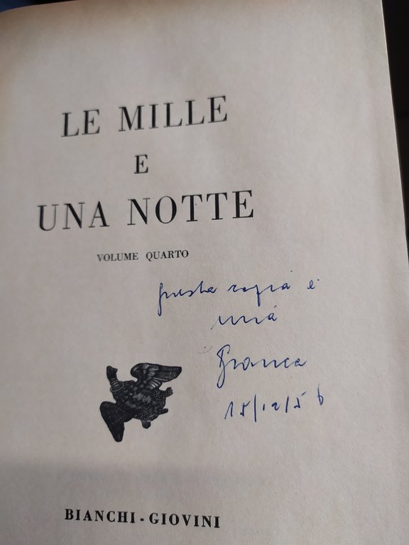 le mille e una notte bianchi giovini 4 volumi con …