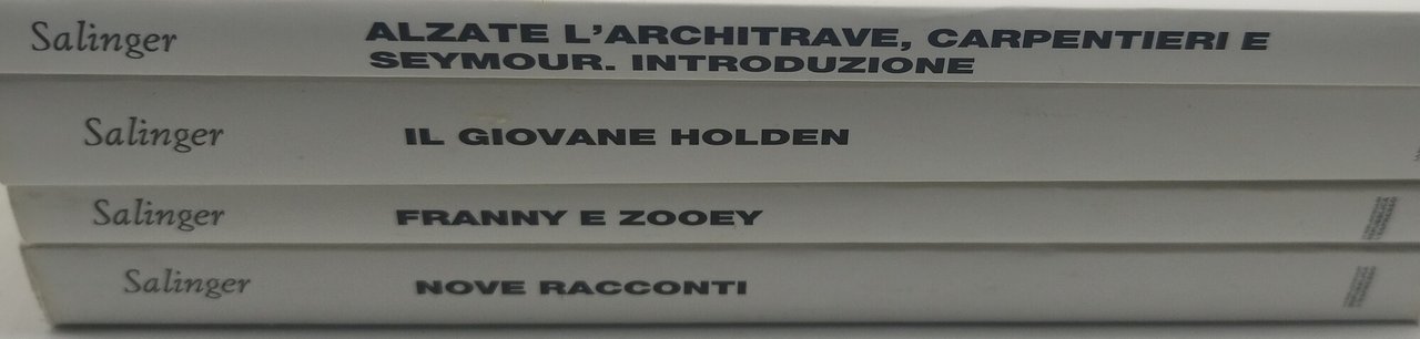 le opere di j.d. salinger 4 volumi la biblioteca di …