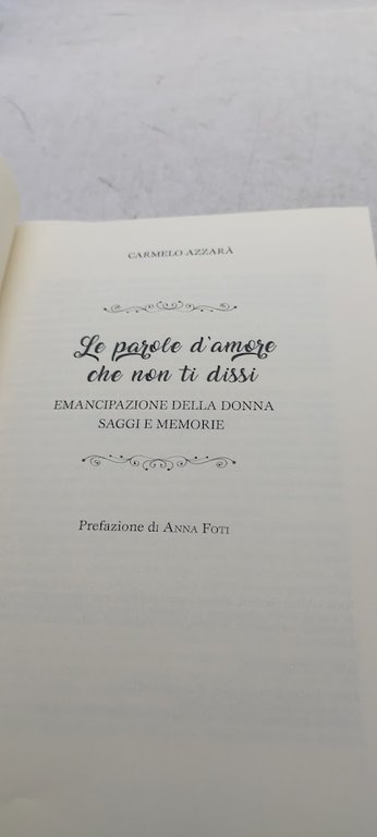 le parole d'amore che non ti dissi