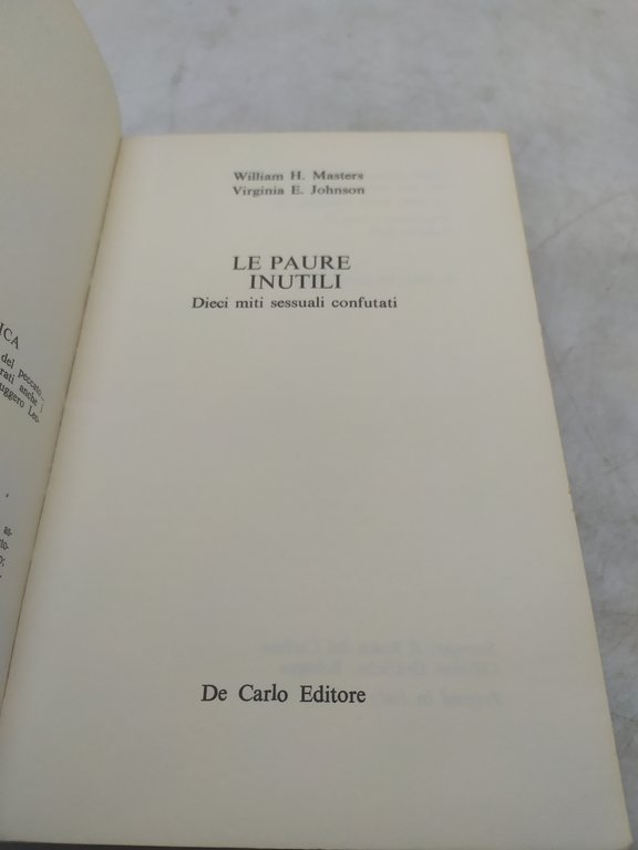 le paure inutili de carlo editore