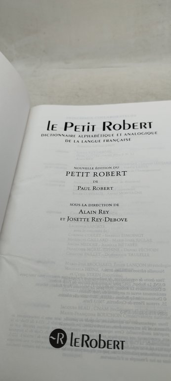 le petit robert dictionnaire alphabetique et analogique de la langue …