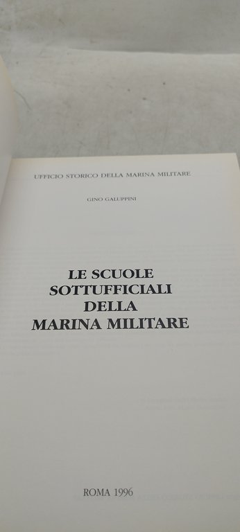 le scuole sottufficiali della marina militare gino galuppini