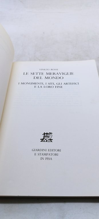 le sette meraviglie del mondo vinicio rossi