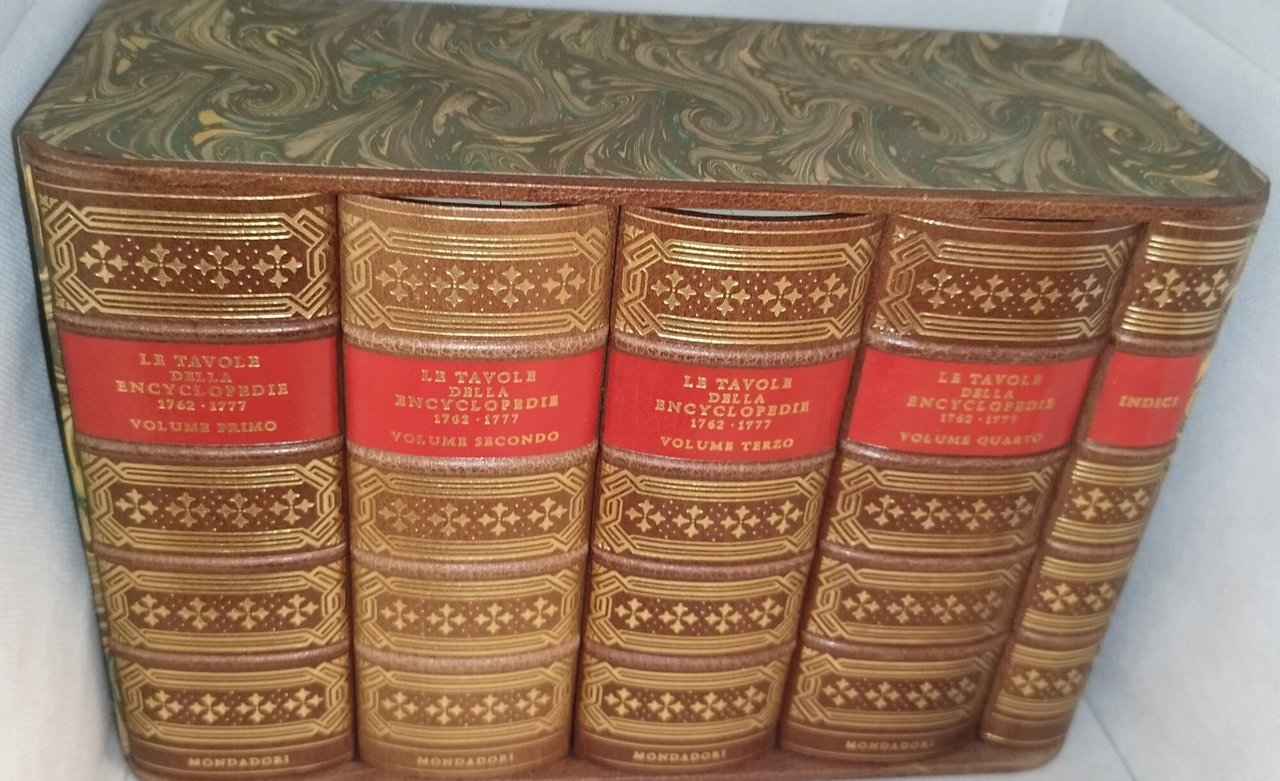 le tavole della encyclopedie 1762-1777 edz numerata 5 volumi 1977 | Immagine principale