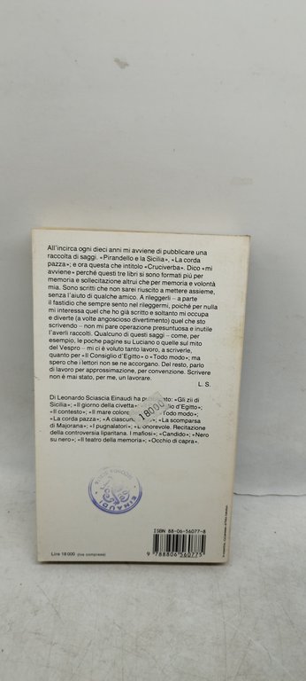 leonardo sciascia cruciverba gli struzzi einaudi