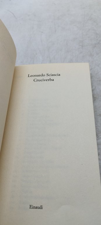 leonardo sciascia cruciverba gli struzzi einaudi
