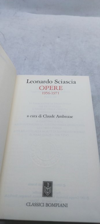 leonardo sciascia opere 1956 1971