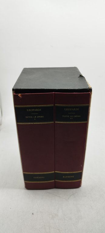 leopardi tutte le opere sansoni 2 volumi