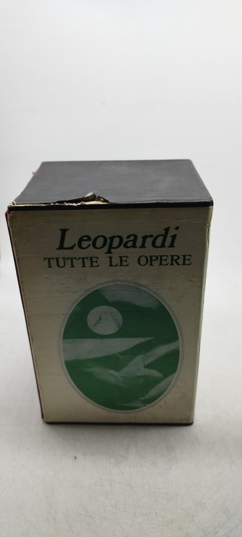 leopardi tutte le opere sansoni 2 volumi