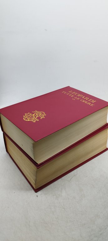 leopardi tutte le opere sansoni 2 volumi