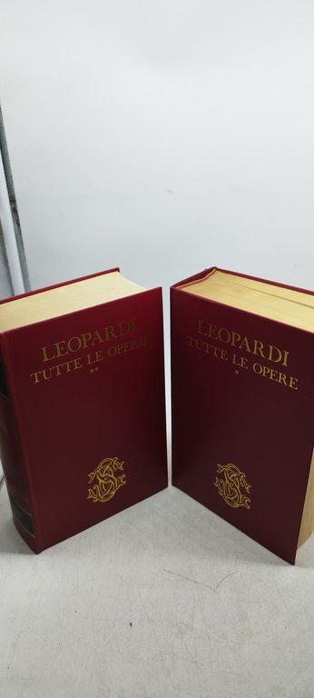 leopardi tutte le opere sansoni 2 volumi
