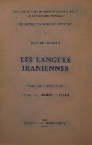 Les langues iraniennes