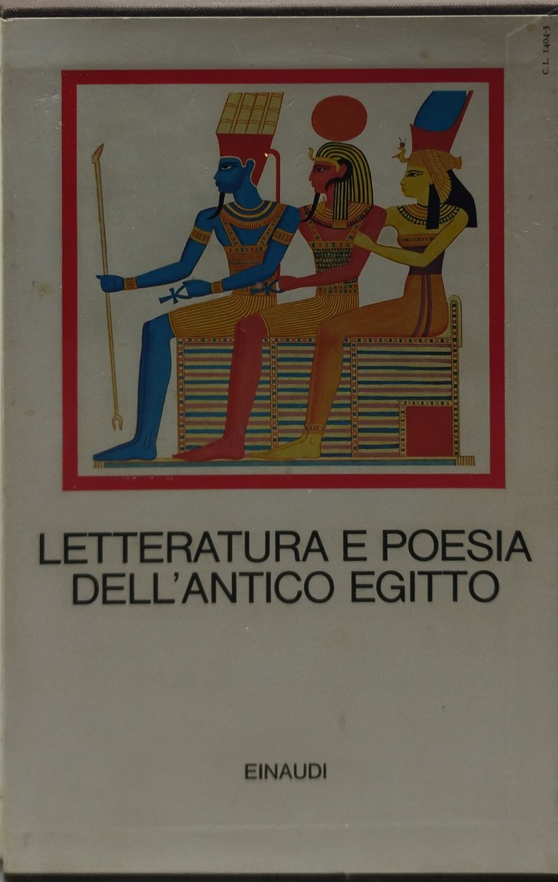 letteratura e poesia dell'antico egitto einaudi i millenni