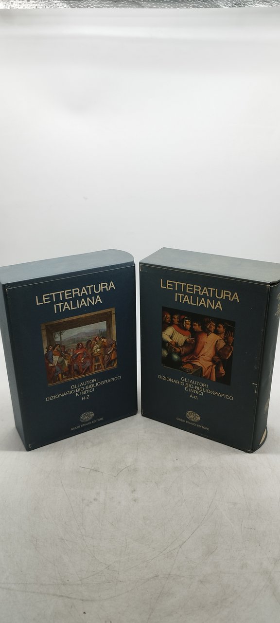 letteratura italiana gli autori dizionario bio-bibliografico e indici 2 volumi …