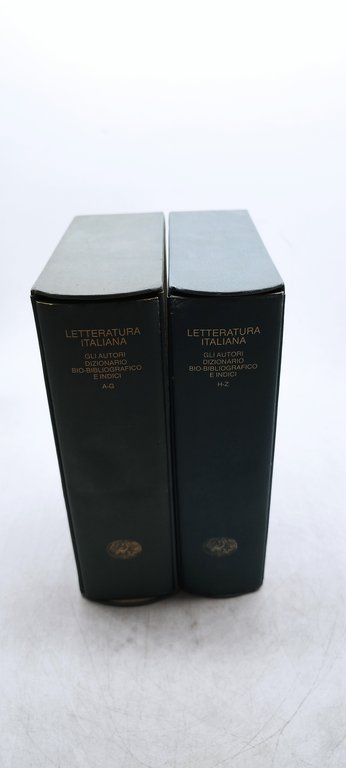 letteratura italiana gli autori dizionario bio-bibliografico e indici 2 volumi …