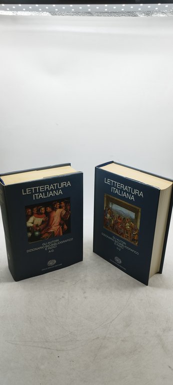 letteratura italiana gli autori dizionario bio-bibliografico e indici 2 volumi …