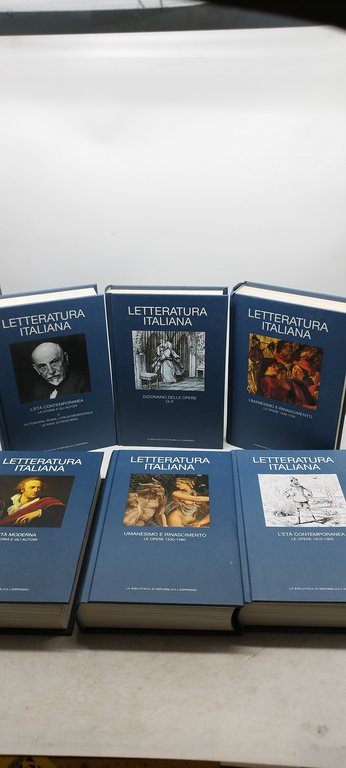 letteratura italiana la biblioteca di repubblica l'espresso 23 volumi