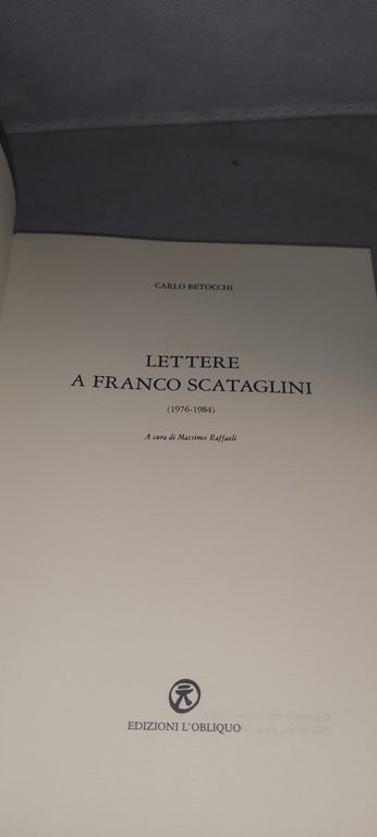 lettere a franco scataglini 1976-1984 | Immagine Gallery 5