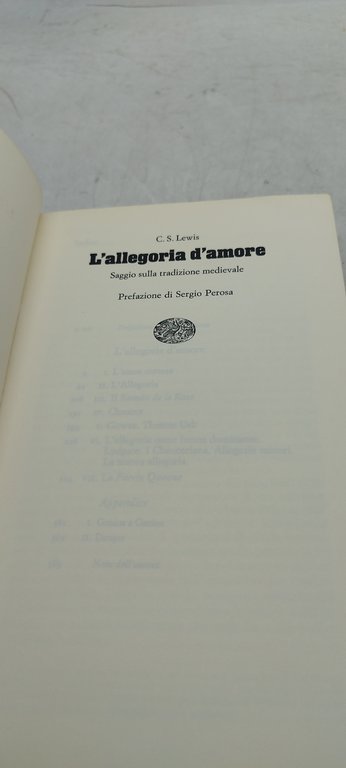leweis l'allegoria d'amore saggio sulla tradizione medievale einaudi