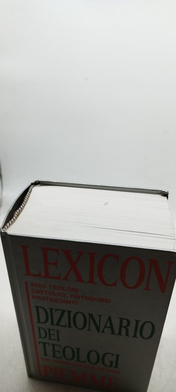 lexicon dizionario dei teologi dal primo secolo ad oggi piemme