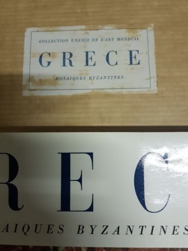 libro arte GRECE MOSAIQUES BYZANTINES COLLECTION UNESCO DE L'ART MINDIAL
