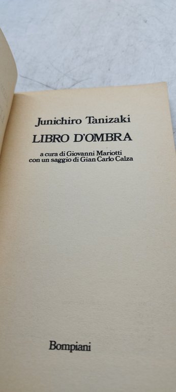 libro d'ombra junichiro tanizaki