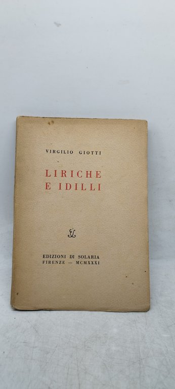 liriche e idilli virgilio giotti