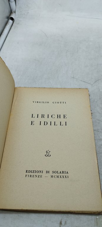 liriche e idilli virgilio giotti