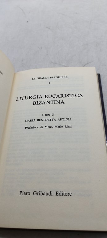 liturgia eucaristica bizantina piero gribaudo editore