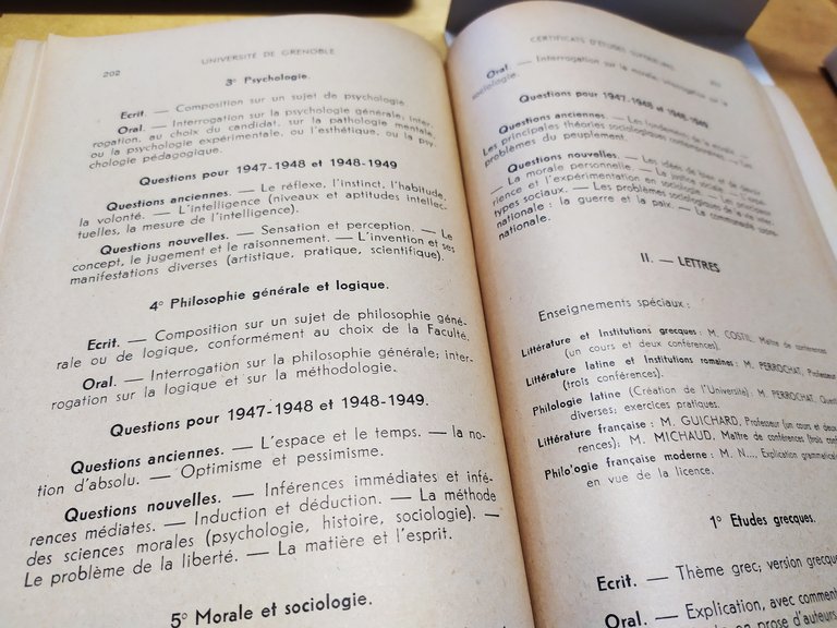 livret de l'etudiant 1948 -1949