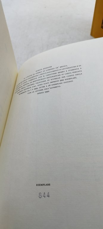 lorenzo de' medici tutte le opere 2 tomi salerno editrice