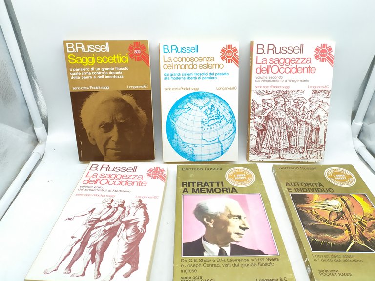 lotto 16 volumi b.russell pocket langonasi storia della filosofia