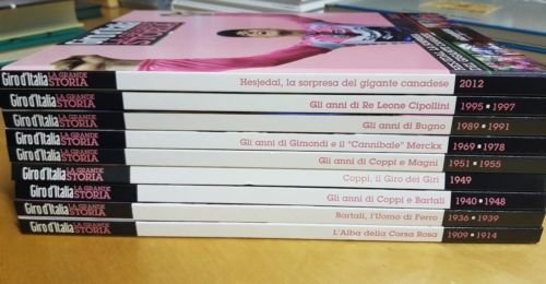 LOTTO GIRO D'ITALIA LA GRANDE STORIA 9 volumi