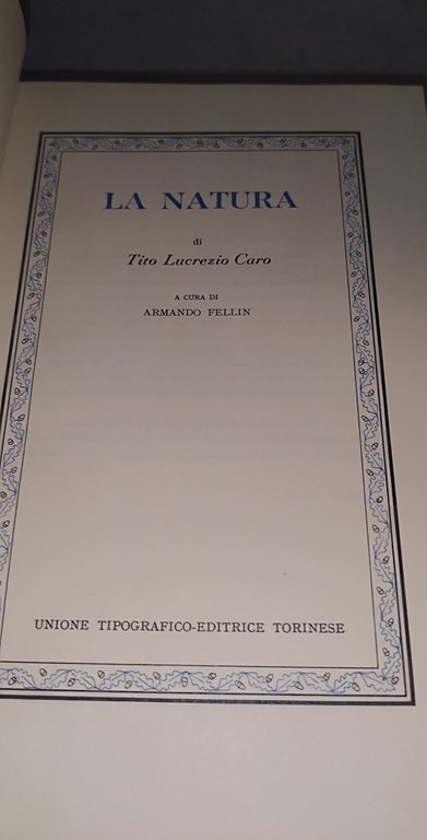 lucrezio la natura classici utet | Immagine Gallery 7