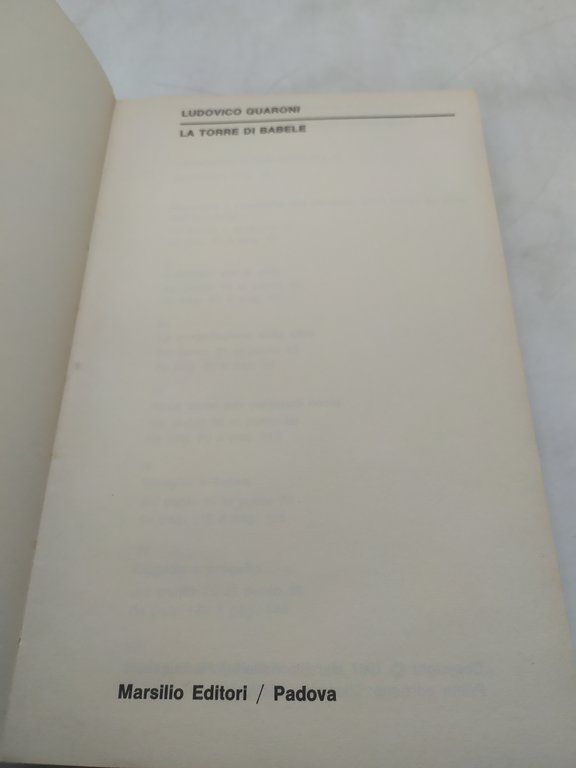 ludovico quaroni la torre di babele collana polis marsilio editore