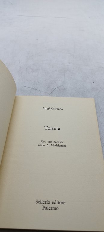 luigi capuana tortura sellerio editore